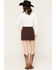 Image #3 - Ariat Women's Calvary Mini Skirt, Purple, hi-res