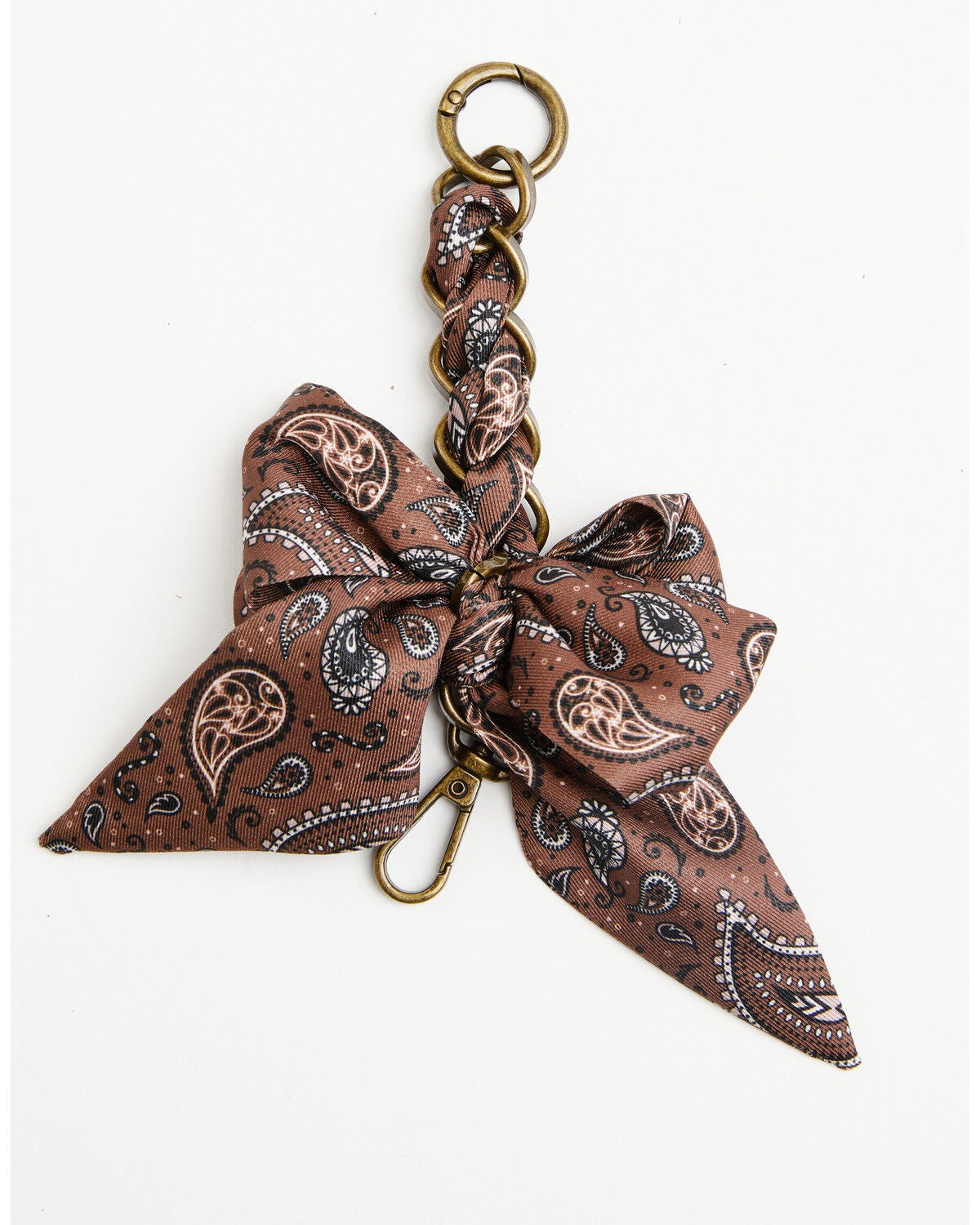 Image #3 - Boot Barn Women's Bandana Bow Bag Charm, Brown, hi-res