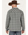 Image #4 - Cody James Men's Polar Bonded Plaid Button Down Flannel, Grey, hi-res