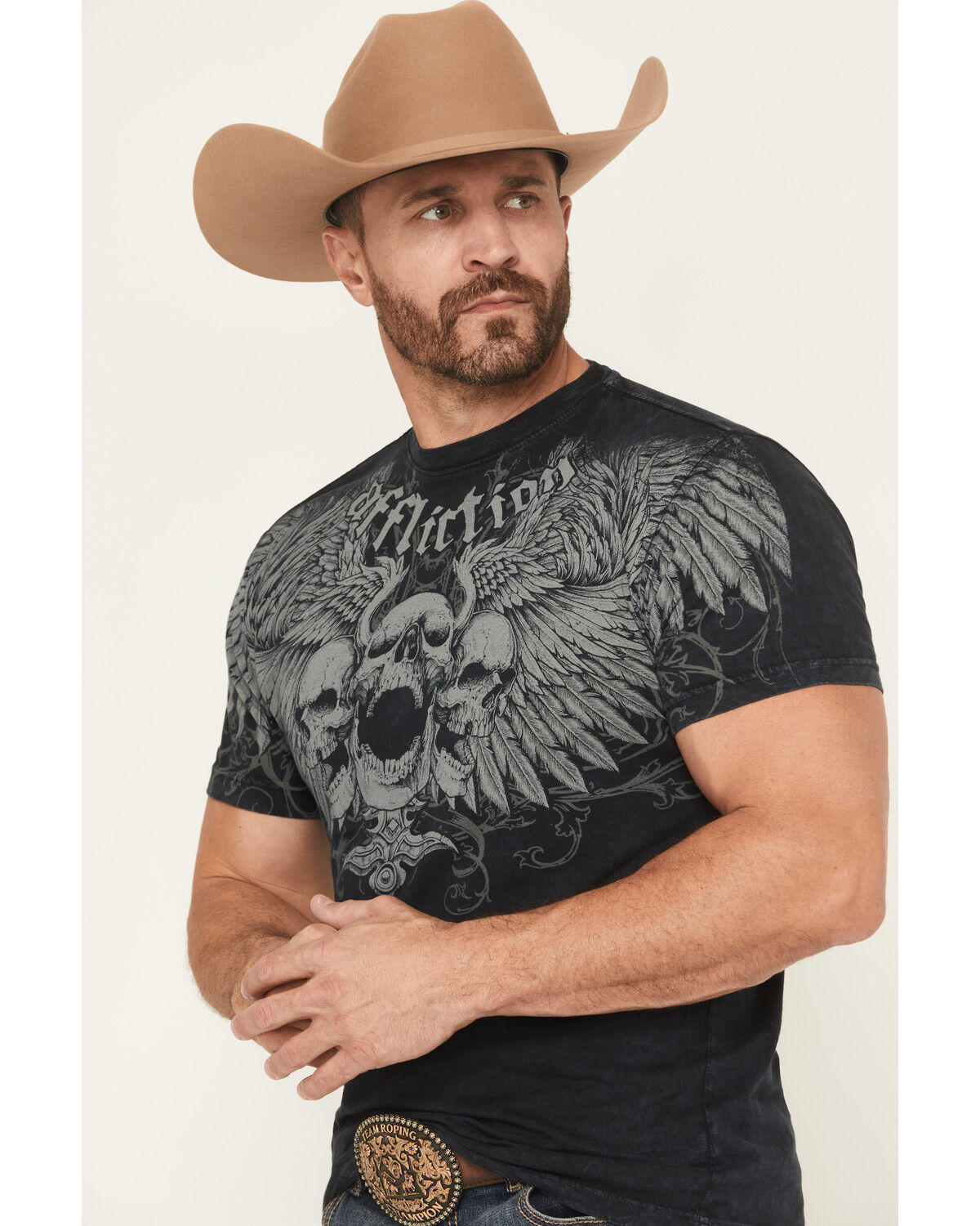 Image #2 - Affliction Men's Desperation Short Sleeve Graphic T-Shirt, Black, hi-res