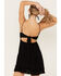 Image #3 - Shyanne Women's Lace Crochet Mini Dress, Black, hi-res