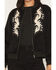 Image #3 - Rock & Roll Denim Women's Microsuede Studded Bomber Jacket, Black, hi-res