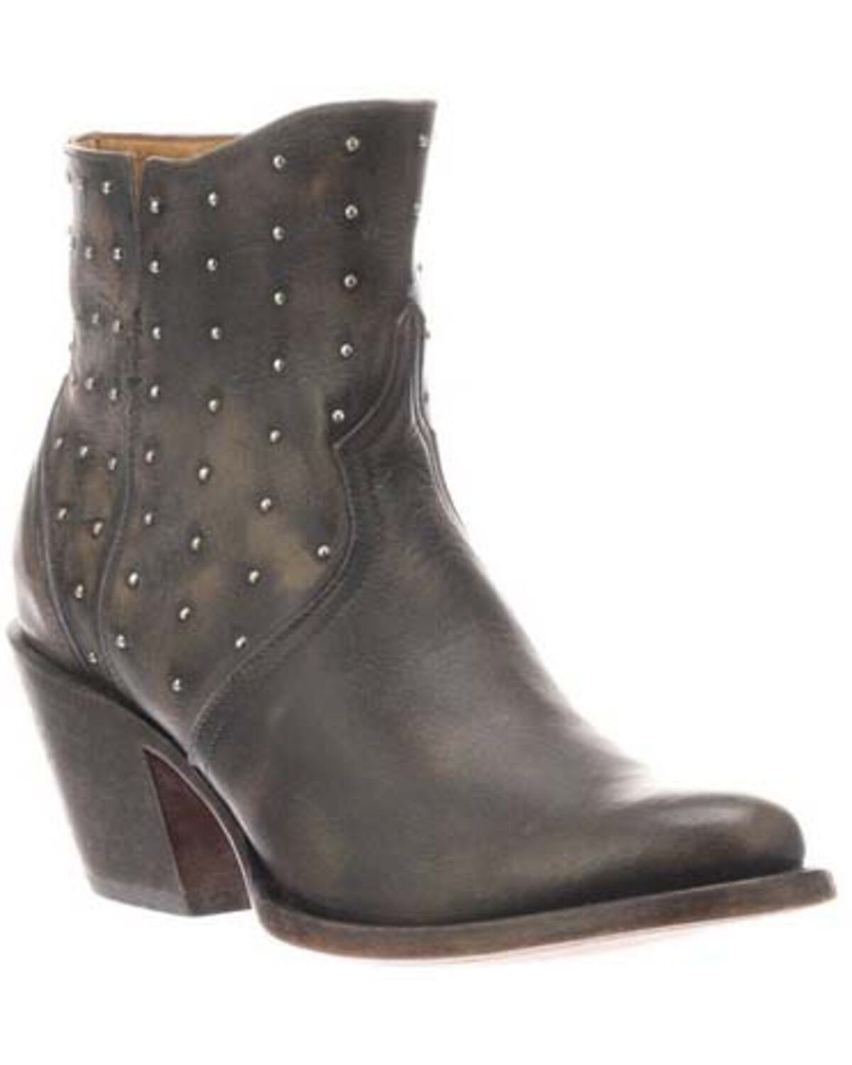 Image #1 - Lucchese Women's Harley Fashion Booties - Round Toe, , hi-res