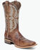 Image #1 - Circle G Men's Western Boots - Broad Square Toe, Tan, hi-res