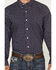 Image #3 - Wrangler X Cody Johnson Men's Paisley Print Long Sleeve Button-Down Western Shirt, Navy, hi-res