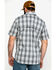 Carhartt Men's Grey Rugged Flex Rigby Plaid Short Sleeve Work Shirt , Dark Grey, hi-res