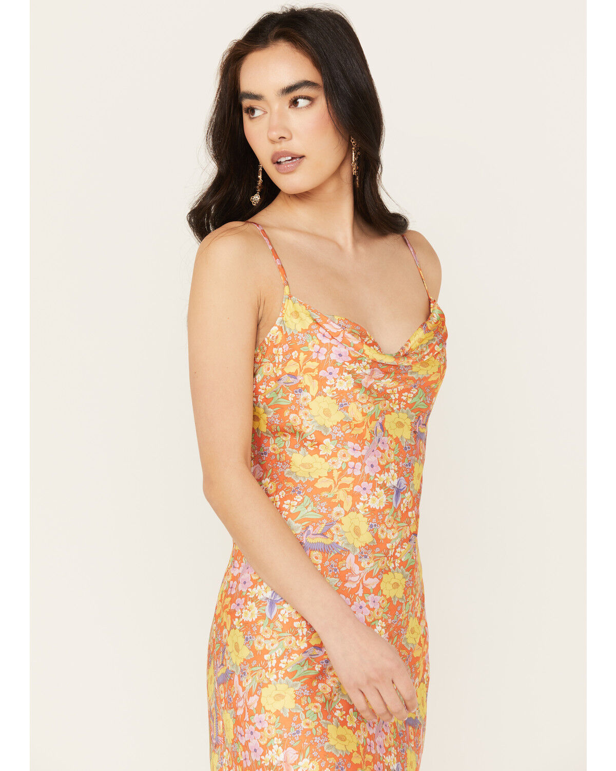 Image #3 - Spell Women's Last Drink Bias Strappy Midi Dress, , hi-res