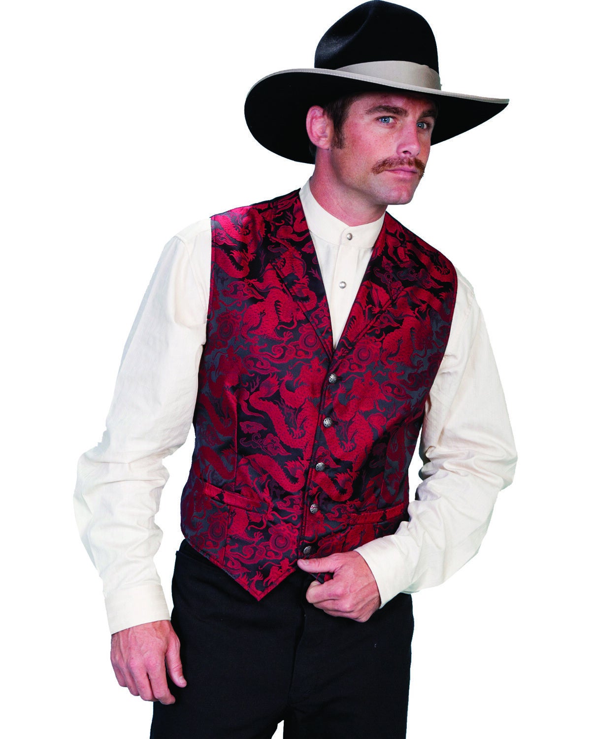 Rangewear by Scully Men's Dragon Vest, Red, hi-res
