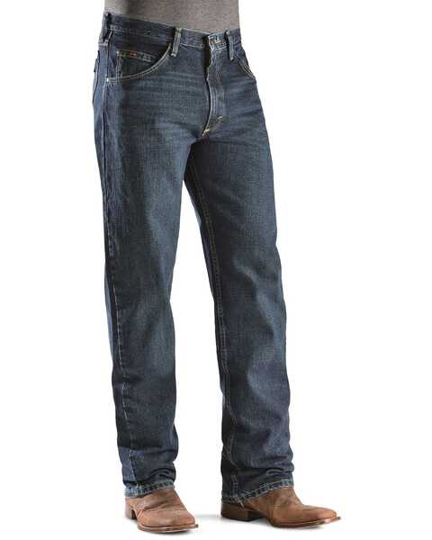 Wrangler Men's 20X Competition Low Rise Relaxed Fit Bootcut Jeans, Dark Blue, hi-res