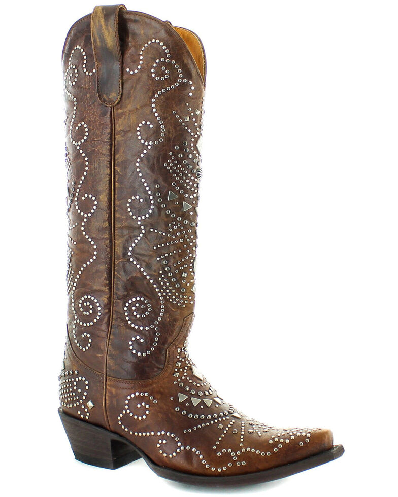 Old Gringo Women's Alyssa Western Boots - Snip Toe, Brown, hi-res