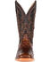 Durango Men's Brown Exotic Full-Quill Ostrich Western Boots - Square Toe, Dark Brown, hi-res