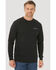 Image #1 - Wrangler FR Men's Skull Flag Graphic Long Sleeve Work T-Shirt - Big, Black, hi-res