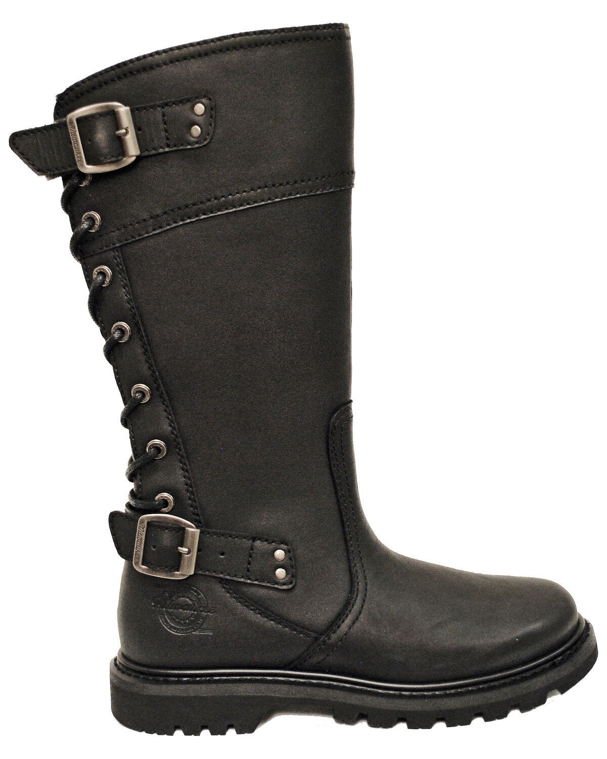 round toe biker boots
