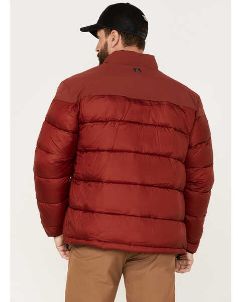 Image #4 - Wrangler ATS Men's All-Terrain Classic Zip-Front Puffer Jacket, Red, hi-res