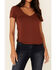 Image #3 - Idyllwind Women's Honky Tonk Stud Short Sleeve Top, Rust Copper, hi-res