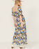 Image #4 - Wild Moss Women's Floral Print Midi Dress, Black, hi-res
