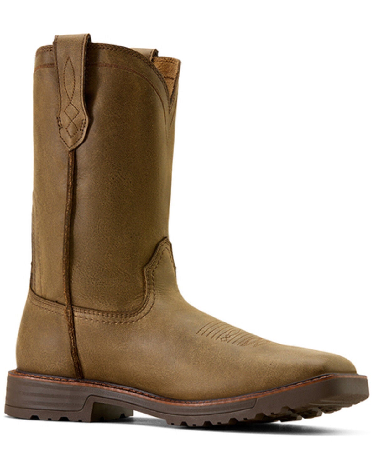 Image #1 - Ariat Men's Activator Pull-On Work Work Boots - Steel Toe, Brown, hi-res