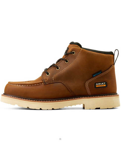 Image #2 - Ariat Men's Rebar Lift Chukka Waterproof Work Boots - Soft Toe , Brown, hi-res