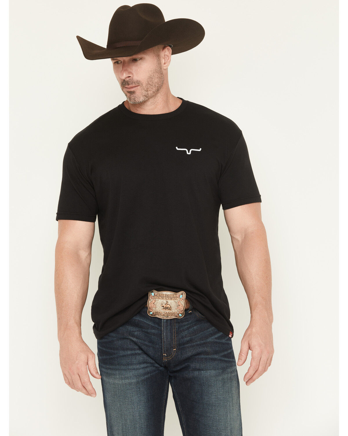 Image #2 - Kimes Ranch Men's Duck Camo Logo Short Sleeve Graphic T-Shirt, Black, hi-res