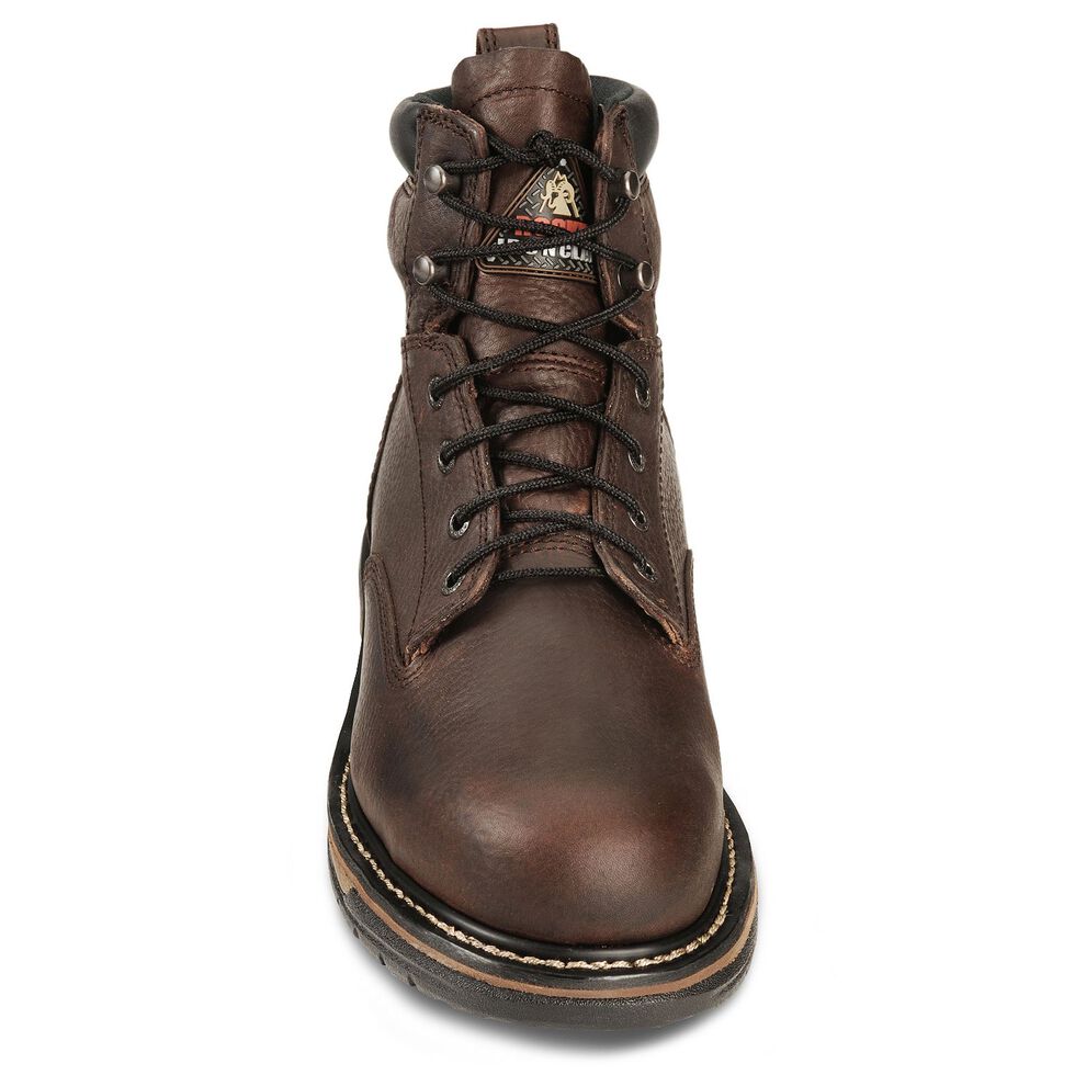 Rocky 6" IronClad Waterproof Work Boots - Steel Toe, Bridle Brn, hi-res