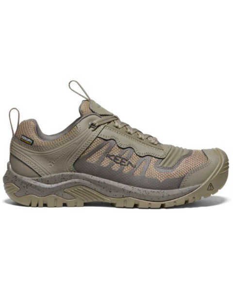 Image #2 - Keen Men's Reno Low Waterproof Work Shoes - Round Toe, Mahogany, hi-res