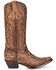 Image #2 - Corral Women's Shedron Inlay Western Boots - Snip Toe, Brown, hi-res
