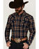 Image #2 - Cody James Men's Tombstone Plaid Print Long Sleeve Snap Western Shirt, , hi-res