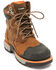 Image #1 - Hawx Men's 8" Legion Work Boots - Steel Toe, Brown, hi-res