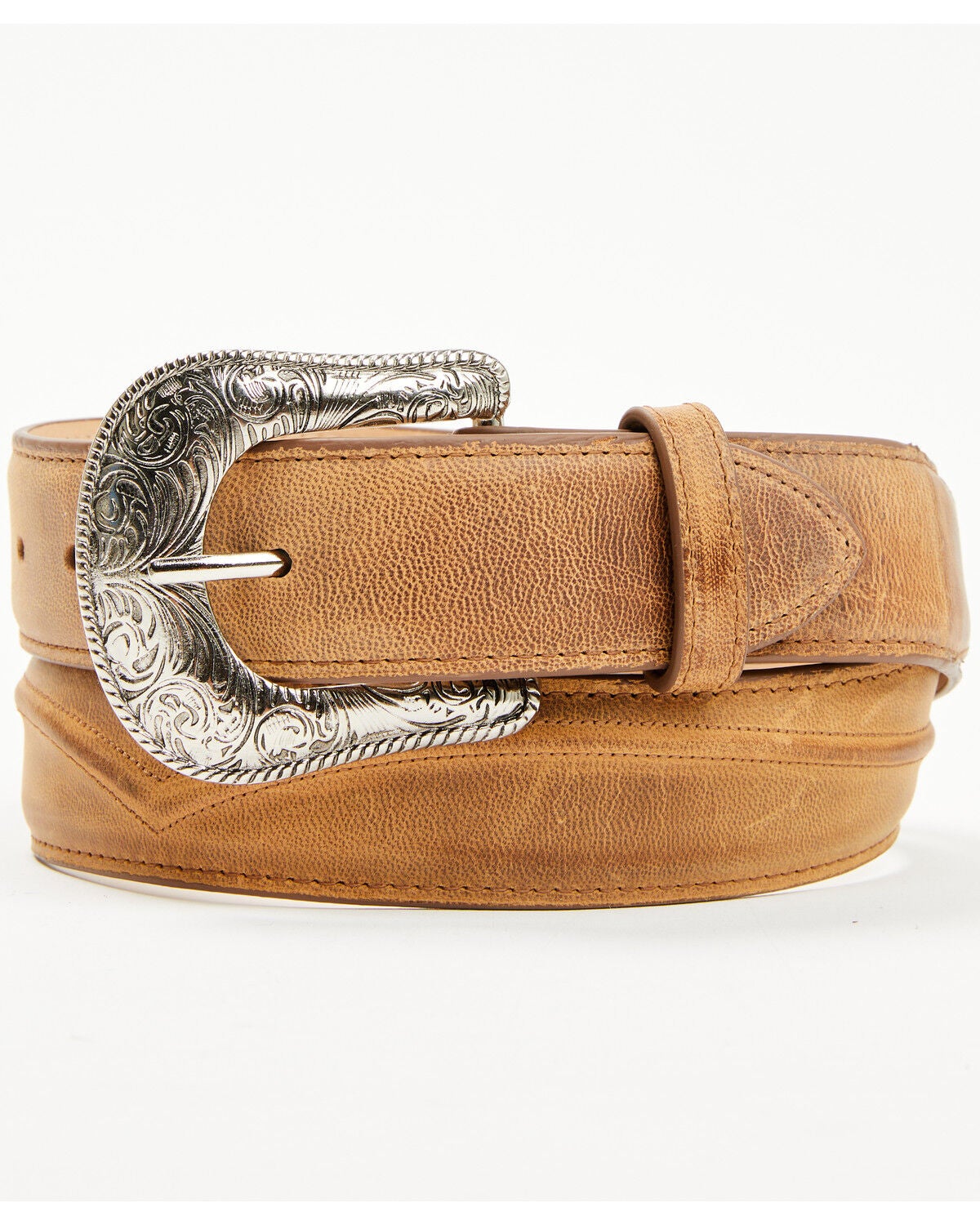 Cody James Black 1978&trade; Men's Smooth Leather Belt, Distressed Brown, hi-res