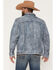 Image #4 - Scully Men's Distressed Leather Button-Down Trucker Jacket, Slate, hi-res