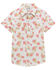 Image #1 - Wrangler Girls' Floral Print Short Sleeve Snap Western Shirt, White, hi-res