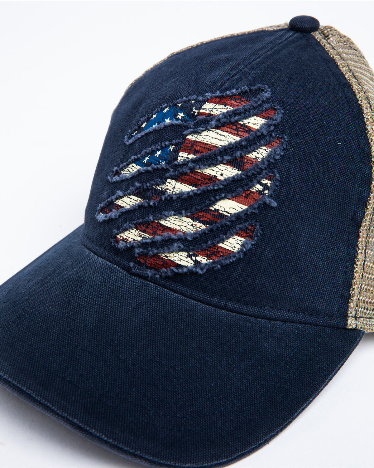 Image #6 - Cody James Men's Ripped Flag Mesh Ball Cap, Blue, hi-res