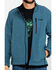 Image #4 - Wrangler Men's Trail Fleece Lined Zip Jacket, Heather Blue, hi-res