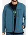 Image #4 - Wrangler Men's Trail Fleece Lined Zip Jacket , Heather Blue, hi-res