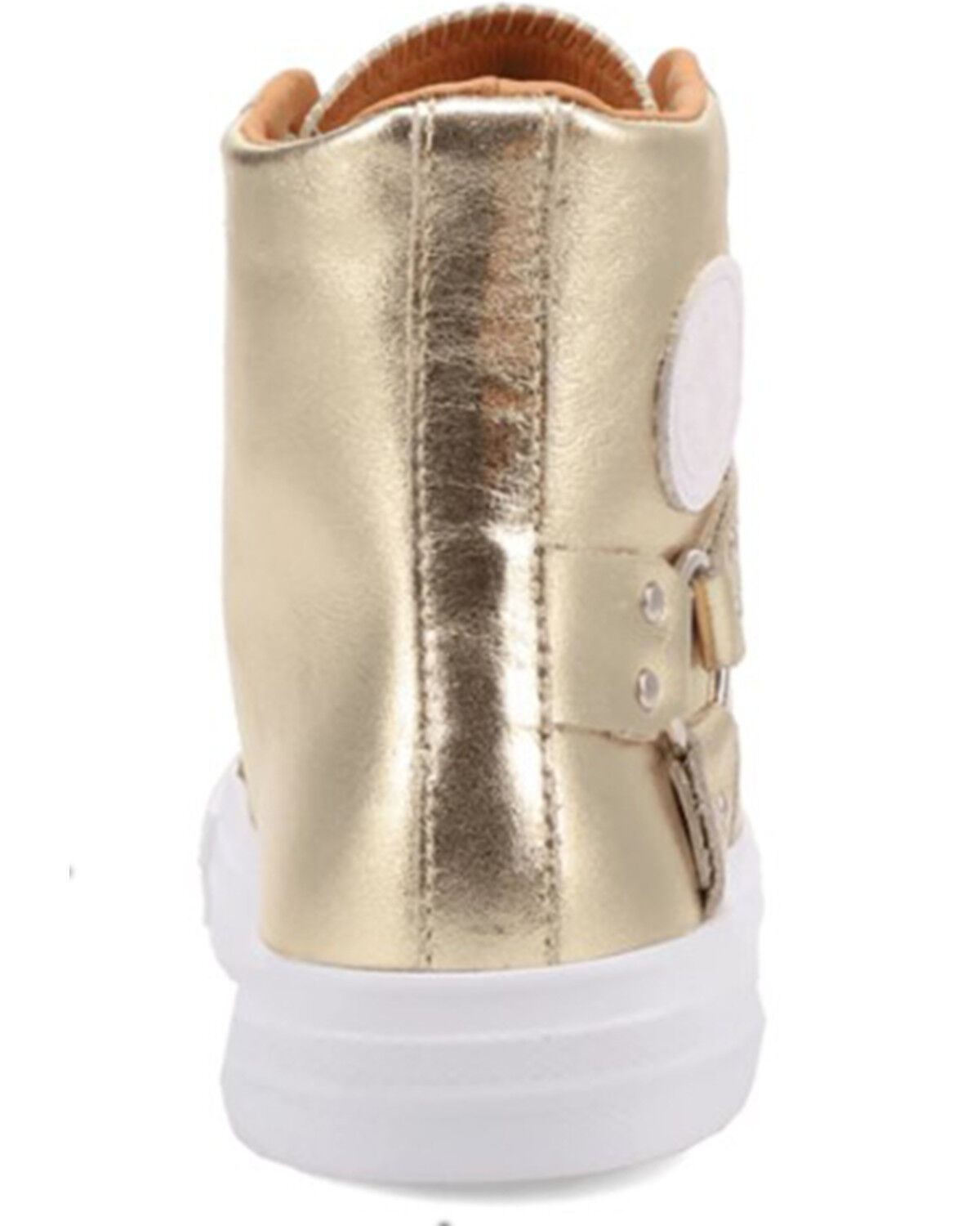 Image #5 - Dingo Women's Knarly Metallic High Top Sneaker, Gold, hi-res