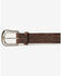 Image #2 - Stetson Men's Ostrich Print Croc Embossed Western Leather Belt, Cognac, hi-res