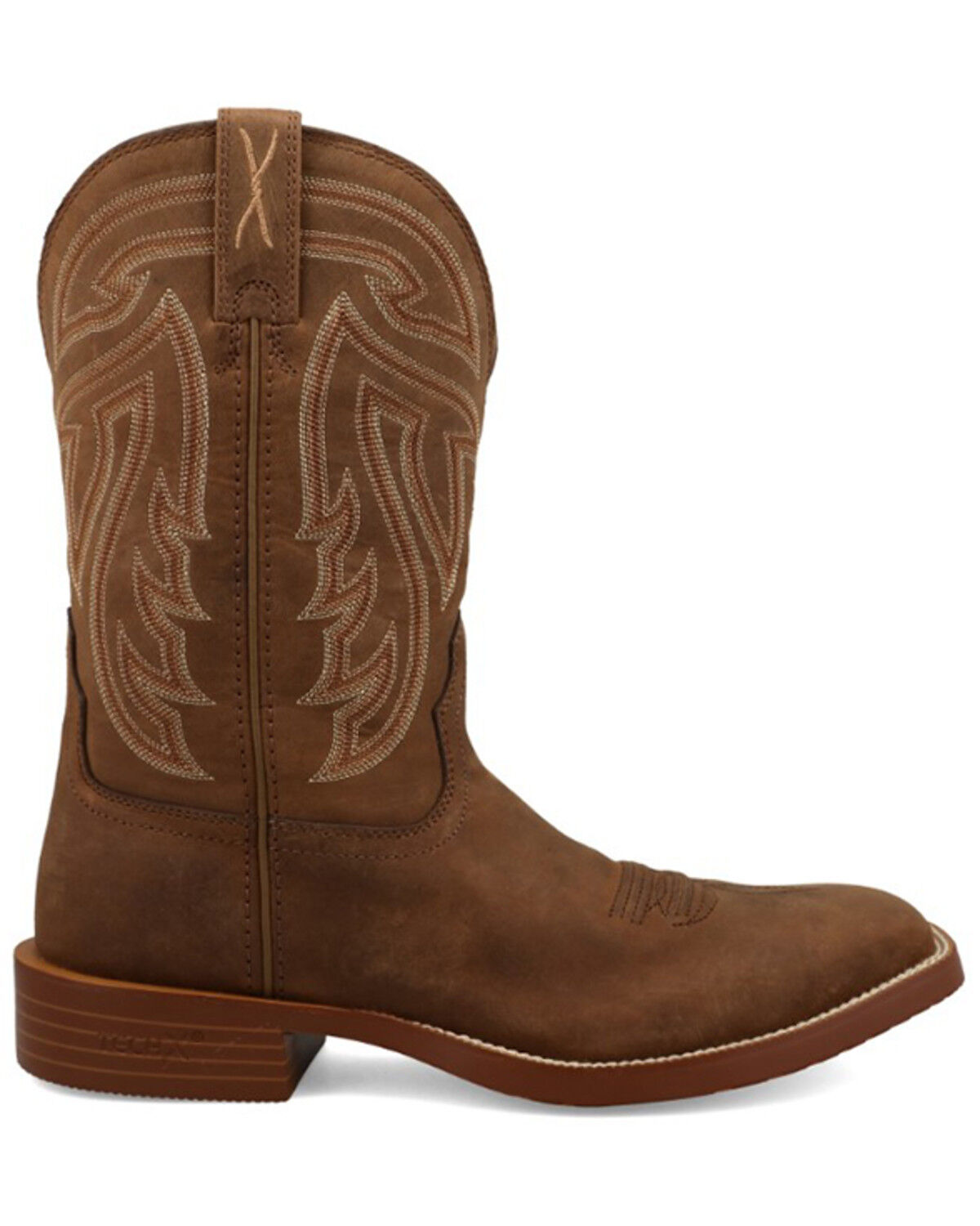 Image #2 - Twisted X Men's 11" Tech X Western Boots - Broad Square Toe, Brown, hi-res