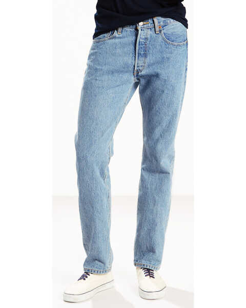 Levi's Men's 501 Original Fit Stonewashed Regular Straight Leg Jeans -  Country Outfitter