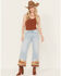 Image #1 - By Together Women's Hello There Ribbed Bodysuit, Rust Copper, hi-res