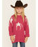 Image #1 - Rock & Roll Denim Girls' Star Print Sweater, Pink, hi-res