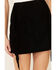 Double D Ranchwear Women's Gathered Stories Fringe Skirt, Black, hi-res