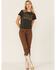 Image #2 - Blended Women's Western Graphic Tee, Charcoal, hi-res