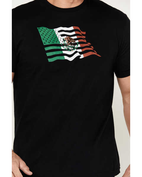 Mexico Flag Black Short Sleeve T Shirt Black