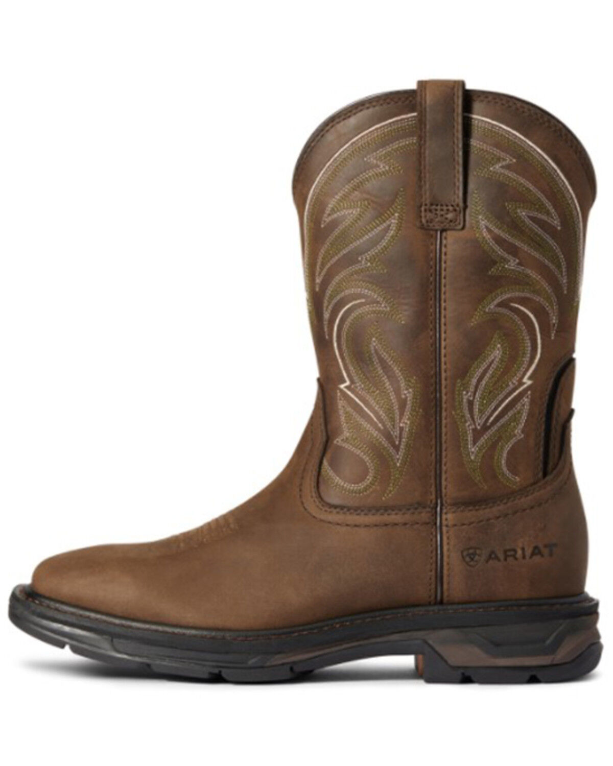 Image #2 - Ariat Men's WorkHog® Cottonwood Western Work Boots - Broad Square Toe, Brown, hi-res
