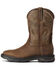Image #2 - Ariat Men's WorkHog® Cottonwood Western Work Boots - Broad Square Toe, Brown, hi-res