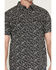 Image #3 - Moonshine Spirit&reg; Men's Midnight Bloom Floral Print Short Sleeve Snap Western Shirt, Black, hi-res
