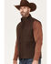 Image #2 - Blue Ranchwear Men's Insulated Duck Zip-Front Vest, Dark Brown, hi-res