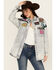 Image #1 - Blue B Women's Western Patchwork Snap Denim Shacket, Light Wash, hi-res