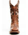 Image #4 - Dan Post Women's Athena Floral Embroidered Western Performance Boots - Broad Square Toe, Tan, hi-res