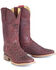 Image #1 - Tin Haul Women's Roses Are Red Western Boots - Broad Square Toe, Red, hi-res